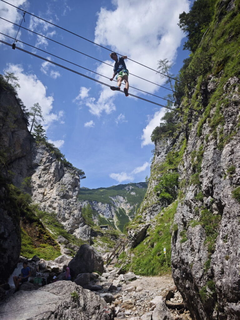 Reiseziele Europa - die Silberkarklamm mit Klettersteig